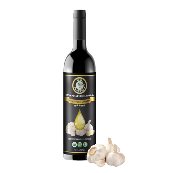 High Polyphenol Garlic Extra Virgin Olive Oil